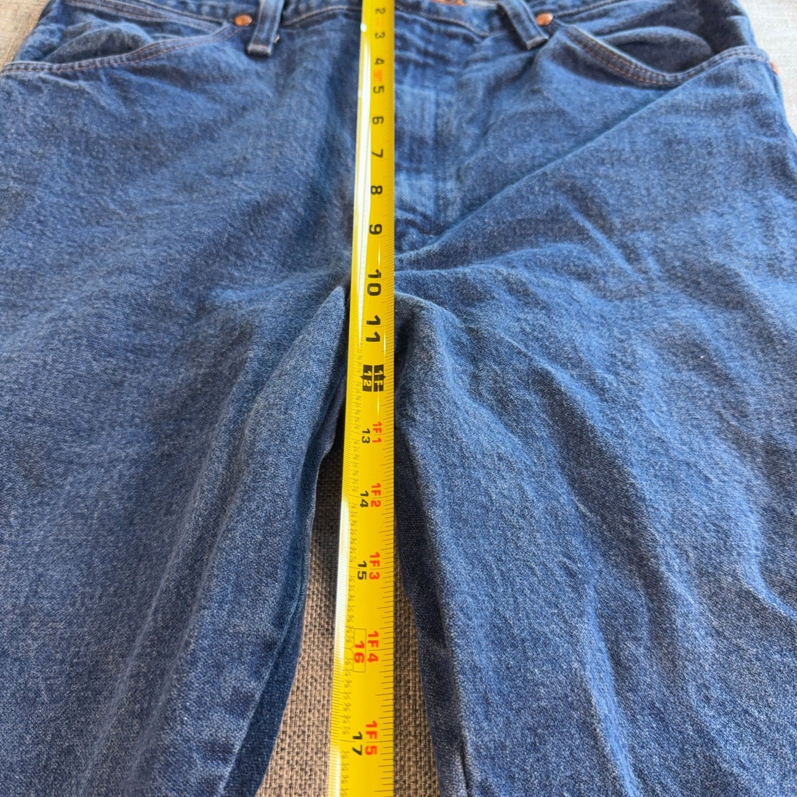 Wrangler 13MWZ Cowboy Cut Jeans Mens 33x36 Blue Denim Original Fit Western USA