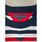 Tommy Hilfiger Women's XXL Navy White Stripe Heart Cotton Sweater
