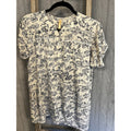 Sweet Dreams Womens 2 Piece Pajama Set Floral Lounge Sleepwear Cream Blue Size L