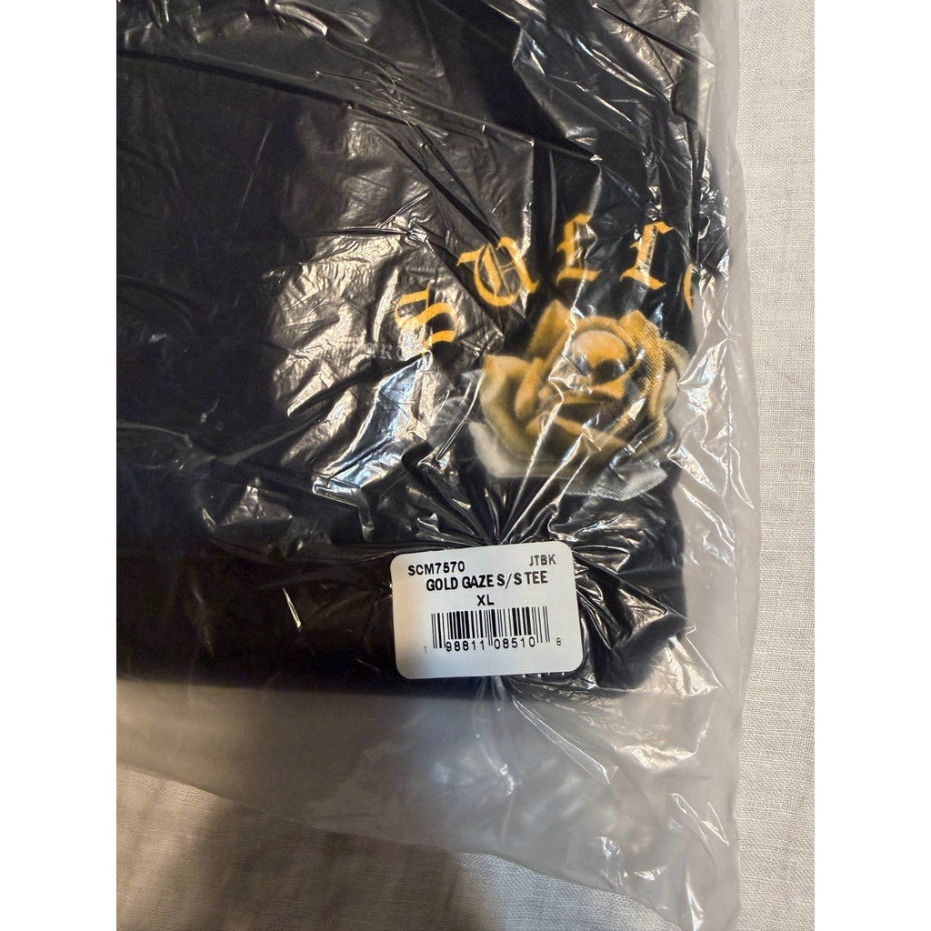 Sullen Art Collective Gold Gaze 1 Ton T Shirt Mens XL Black SCM7570 NWT