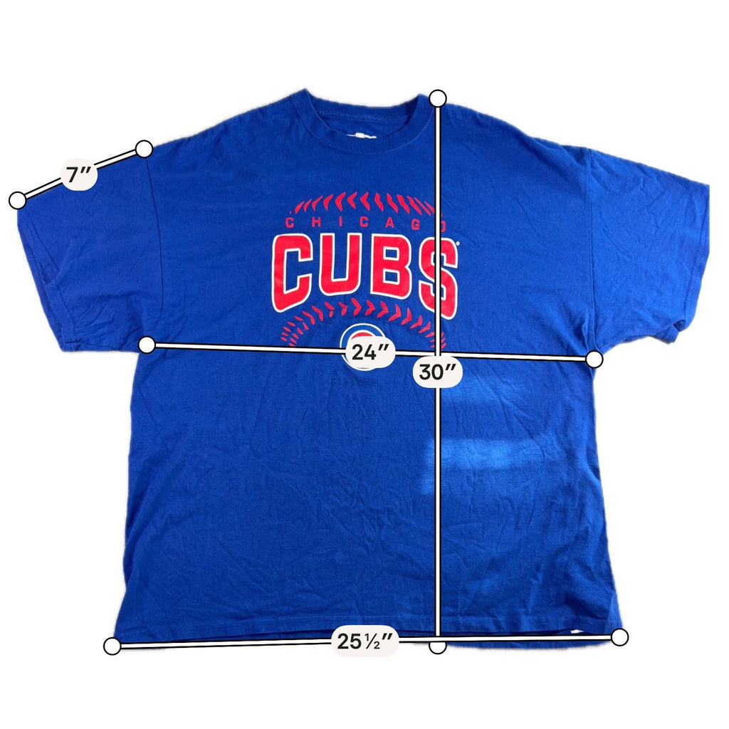 Chicago Cubs MLB Genuine Merchandise T Shirt Men 2XL Blue Baseball Graphic Tee