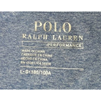 Polo Ralph Lauren Performance T Shirt Mens Large Blue Gray Pony Logo Athletic