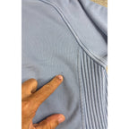 Aerie Women S Oversized Crewneck Sweatshirt Blue Ribbed Side Panels Pullover