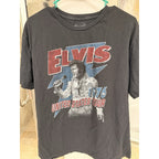 Vintage Rock Band T Shirt Lot Maiden Van Halen Judas Priest Elvis ZZ Top L & XL