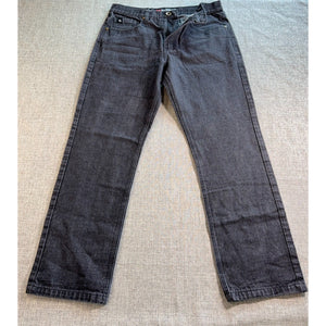 Southpole Jeans Mens 34x32 Black Denim Y2K Streetwear Relaxed Straight Fit 2000s