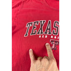 Texas Tech Red Raiders Soffe 2000s T Shirt Mens M Red NCAA Distressed Y2K