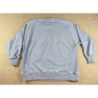 Aerie Women S Oversized Crewneck Sweatshirt Blue Ribbed Side Panels Pullover
