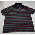 Ohio State Buckeyes Cutter & Buck DryTec Polo Men's XXL Black Striped NCAA