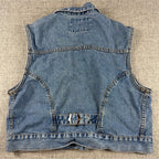 Vintage 90s Levi’s Jeans For Women Denim Vest M Acid Wash Cropped Trucker