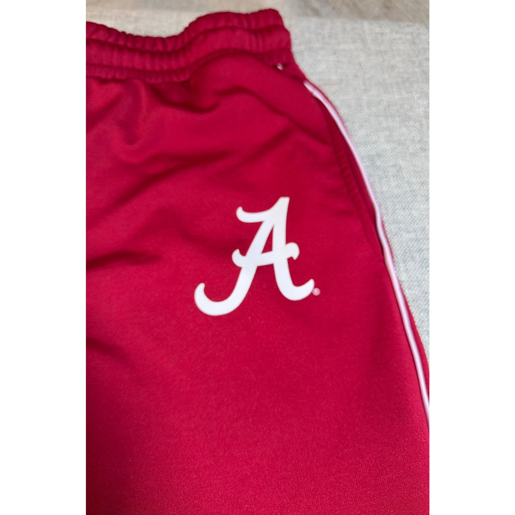 Alabama Crimson Tide Track Pants Adult L Red E5 Logo Piped Athletic NCAA