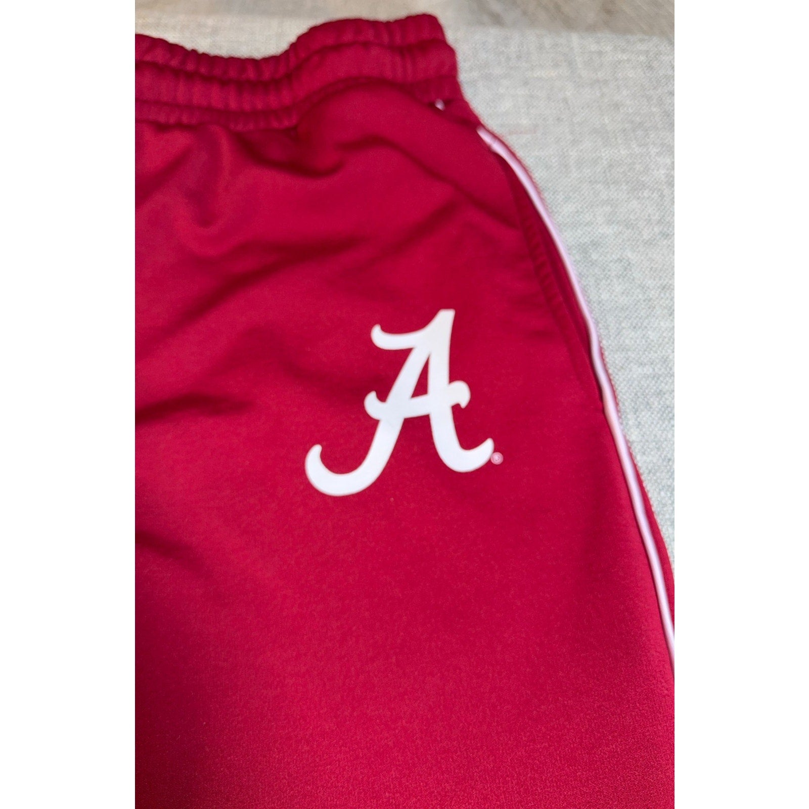 Alabama Crimson Tide Track Pants Adult L Red E5 Logo Piped Athletic NCAA