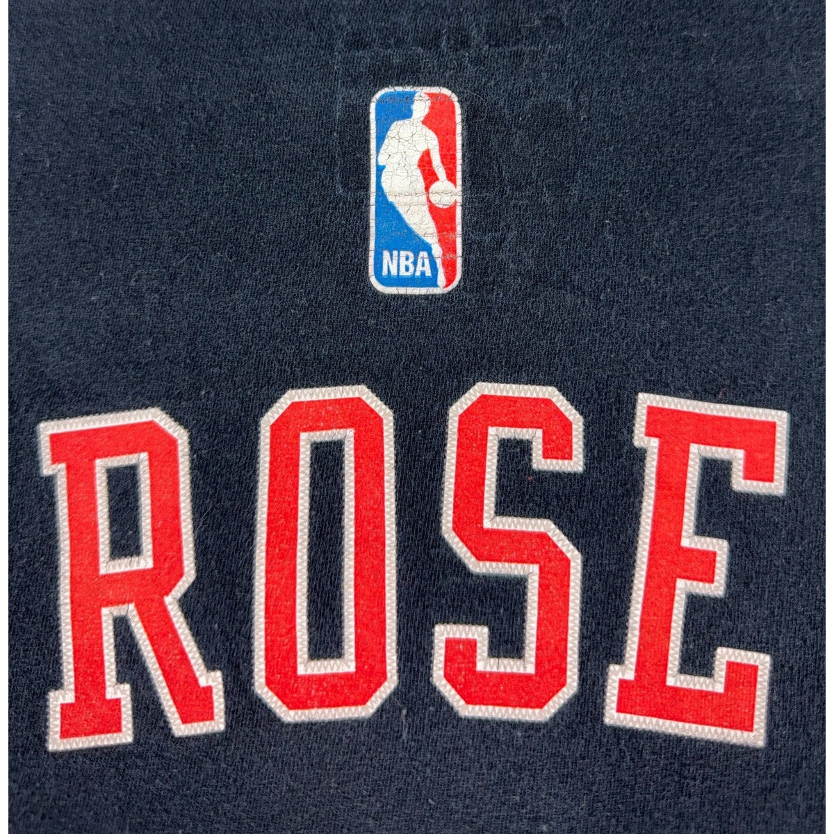 Adidas Derrick Rose Chicago Bulls #1 T Shirt Mens M NBA Black Stitched Graphic