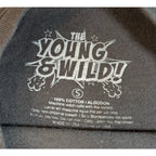 The Young & Wild Tokyo Japan T Shirt Mens S Black Mt Fuji Great Wave Graphic