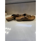 Magellan Outdoors Sandals Womens 9M Brown Comfort Thong Flip Flops Walking