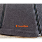 Oregon State Beavers Columbia Fleece Vest Womens XL Gray Full Zip NCAA