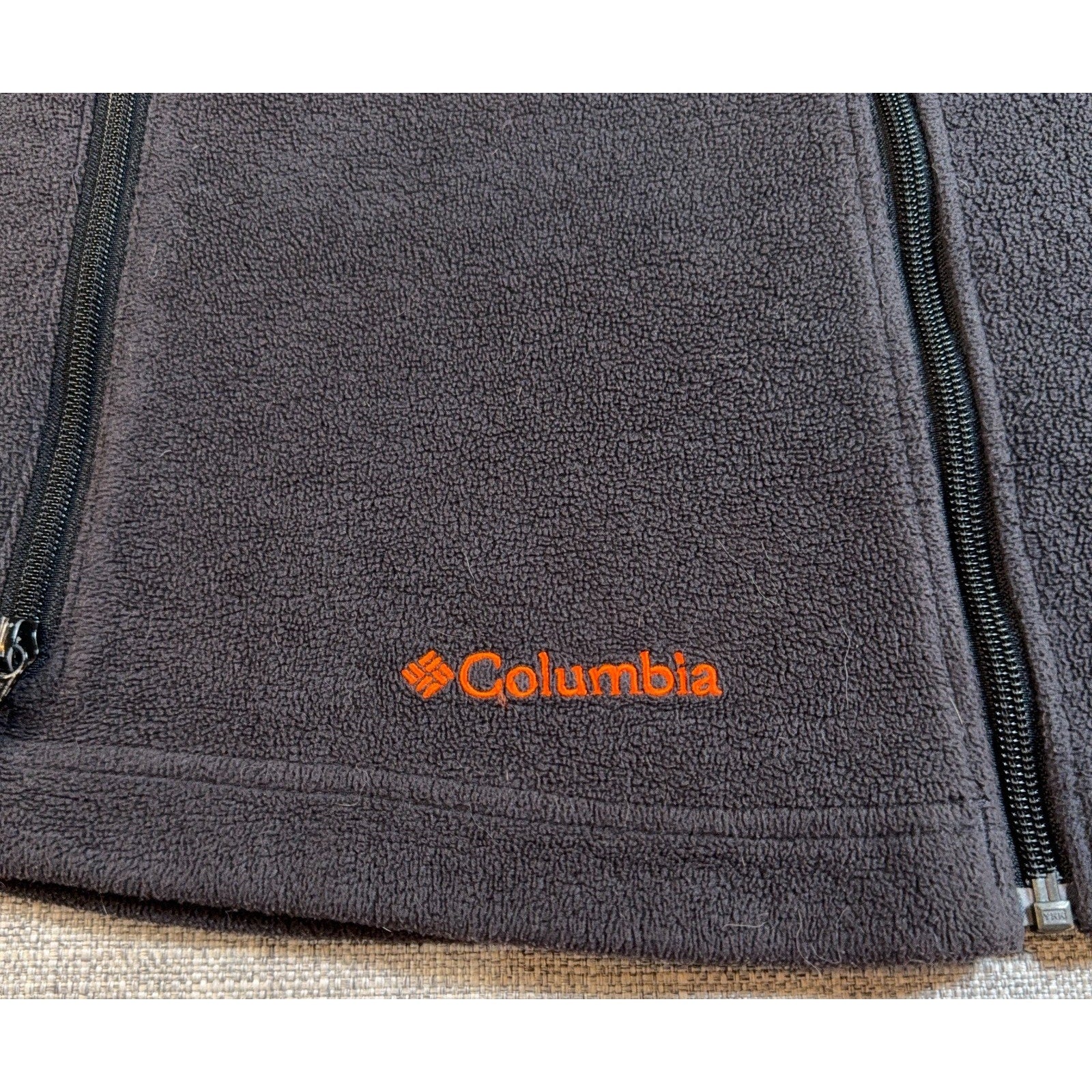 Oregon State Beavers Columbia Fleece Vest Womens XL Gray Full Zip NCAA
