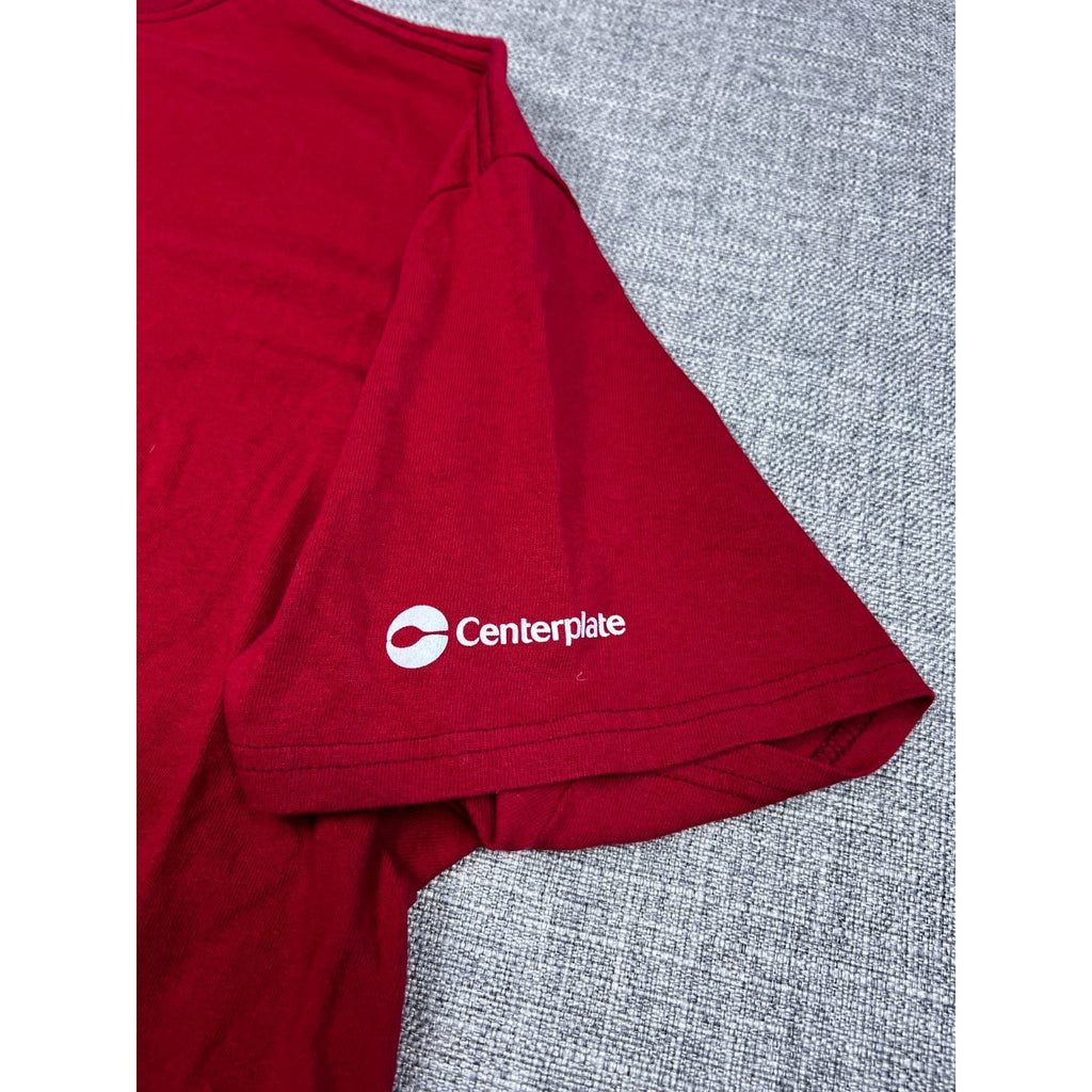 Alabama Crimson Tide Centerplate Staff T Shirt Mens XL Red Delta Pro Weight