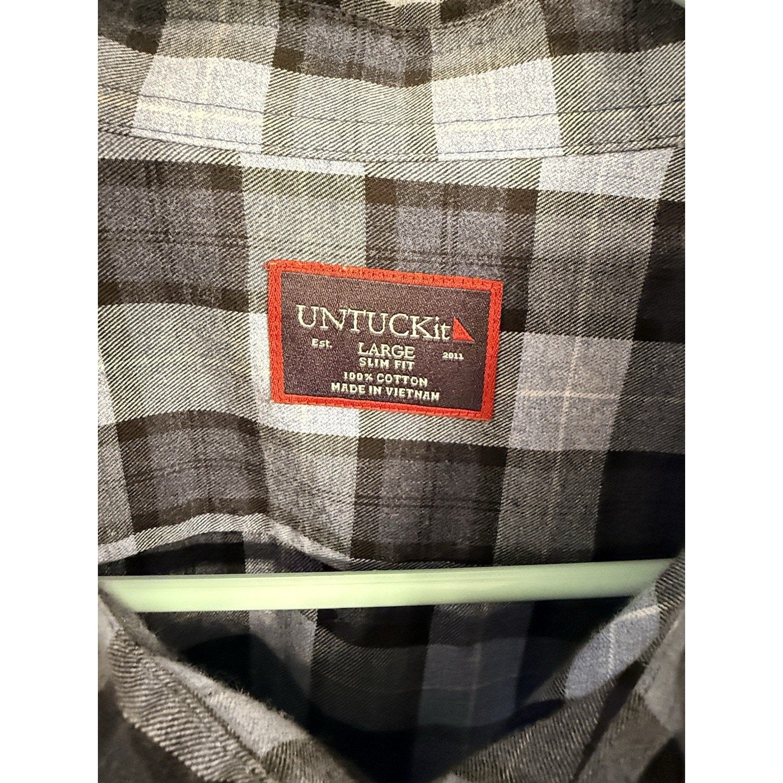 Men’s Button Down Shirt Lot Large J Crew Flex + UNTUCKit Slim Fit Cotton Casual