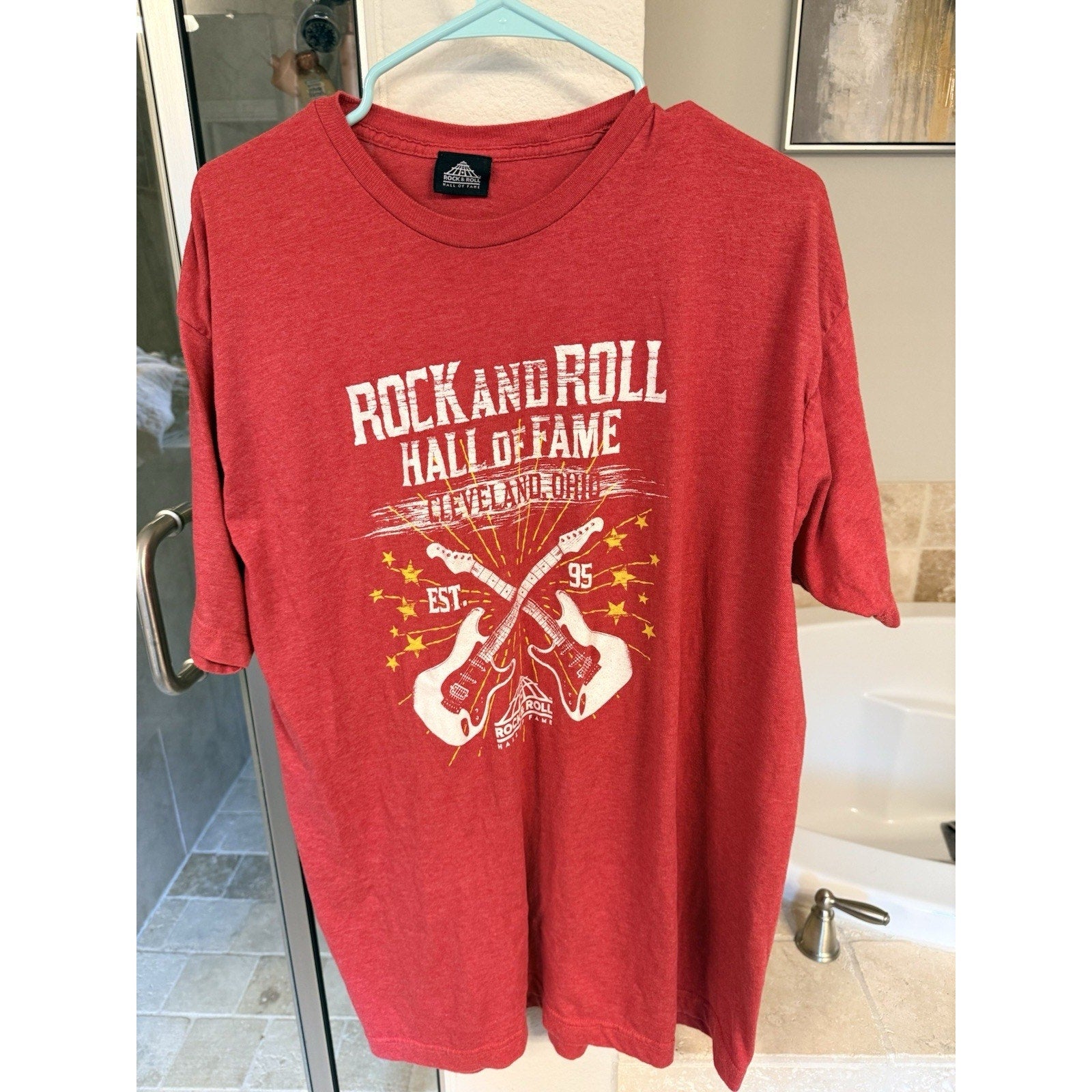 Rock And Roll Hall Of Fame T Shirt XXL Cleveland Ohio Guitar Graphic Tee