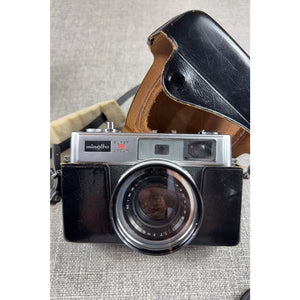 Vintage Minolta Hi-Matic 11 35mm Camera Retro Photography Lot Case Bag Manual