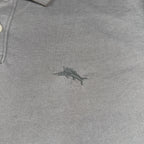 Tommy Bahama Polo Shirt Mens M Gray Marlin Logo 100% Cotton Golf Casual
