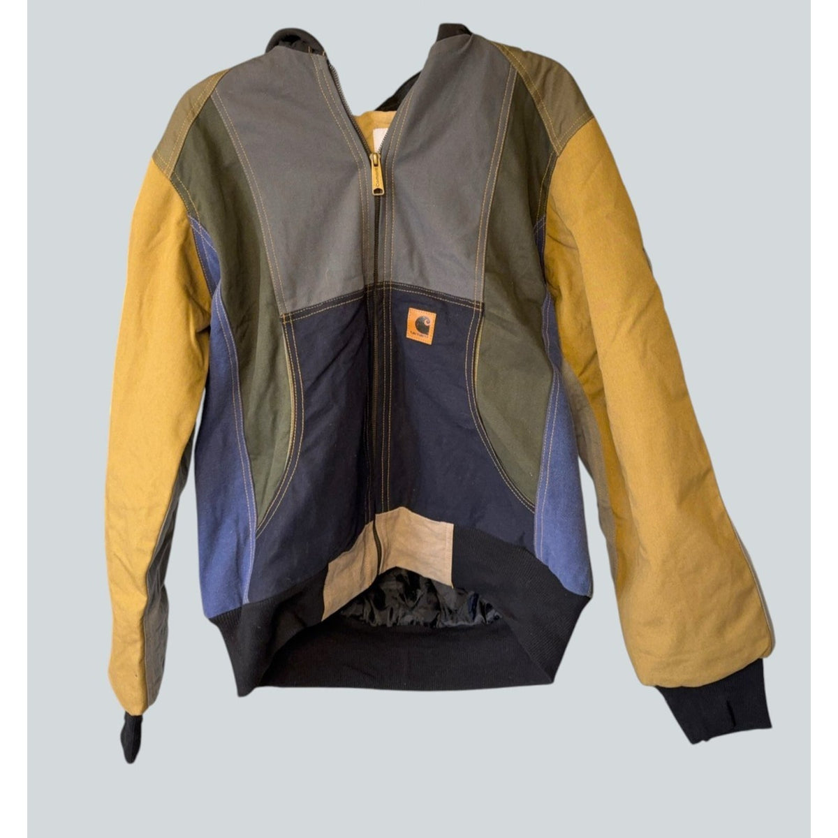 ndependently Reworked Carhartt Colorblock Hooded Jacket — Tagged M