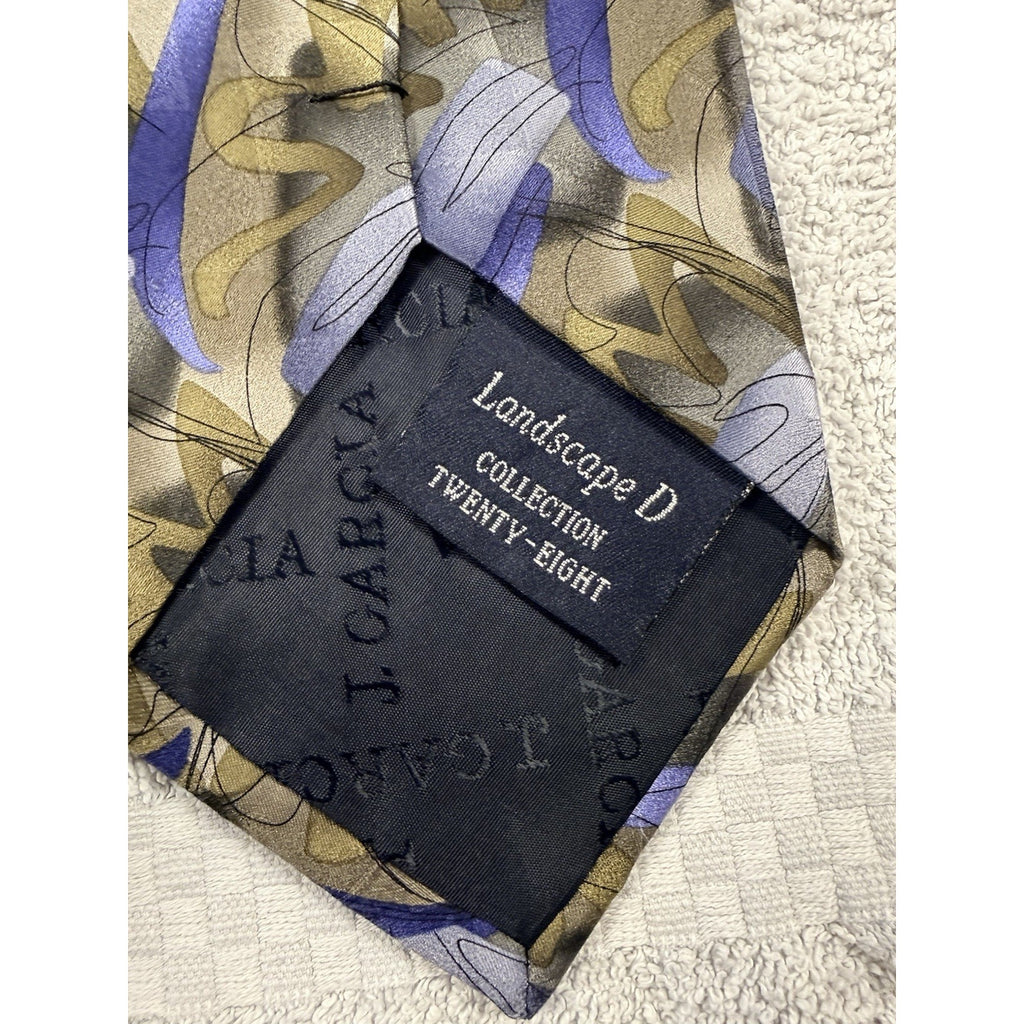 Vintage J Garcia Tie Landscape D Collection Twenty-Eight Abstract Silk Necktie