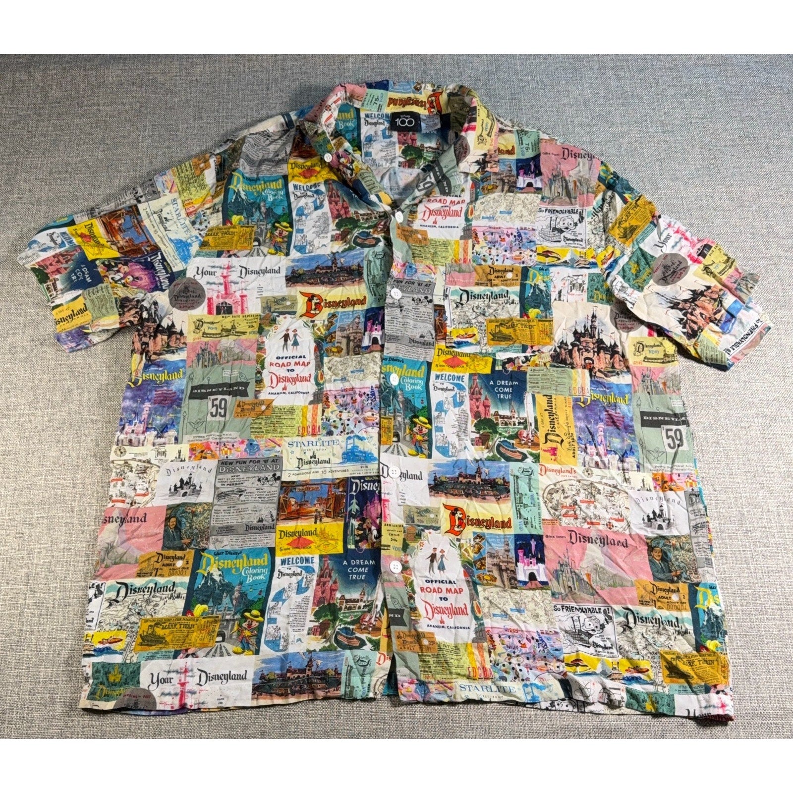 Disney100 Disneyland Shirt Shorts Set XXL 1X The Eras Memorabilia Parks