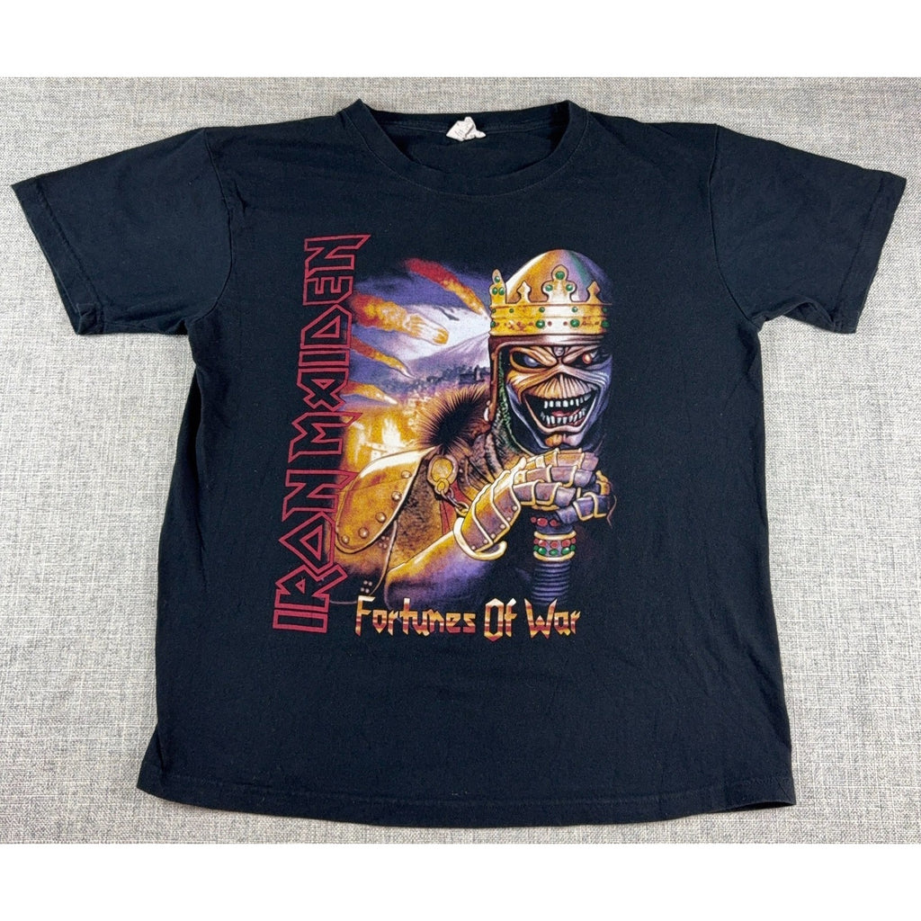 Vintage 90s Iron Maiden Fortunes of War T Shirt Eddie Metal Band Tee Black M