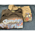 Superdry High Voltage Graphic T Shirt Women’s US 12 EU 44 Snake Skull Roses Tee