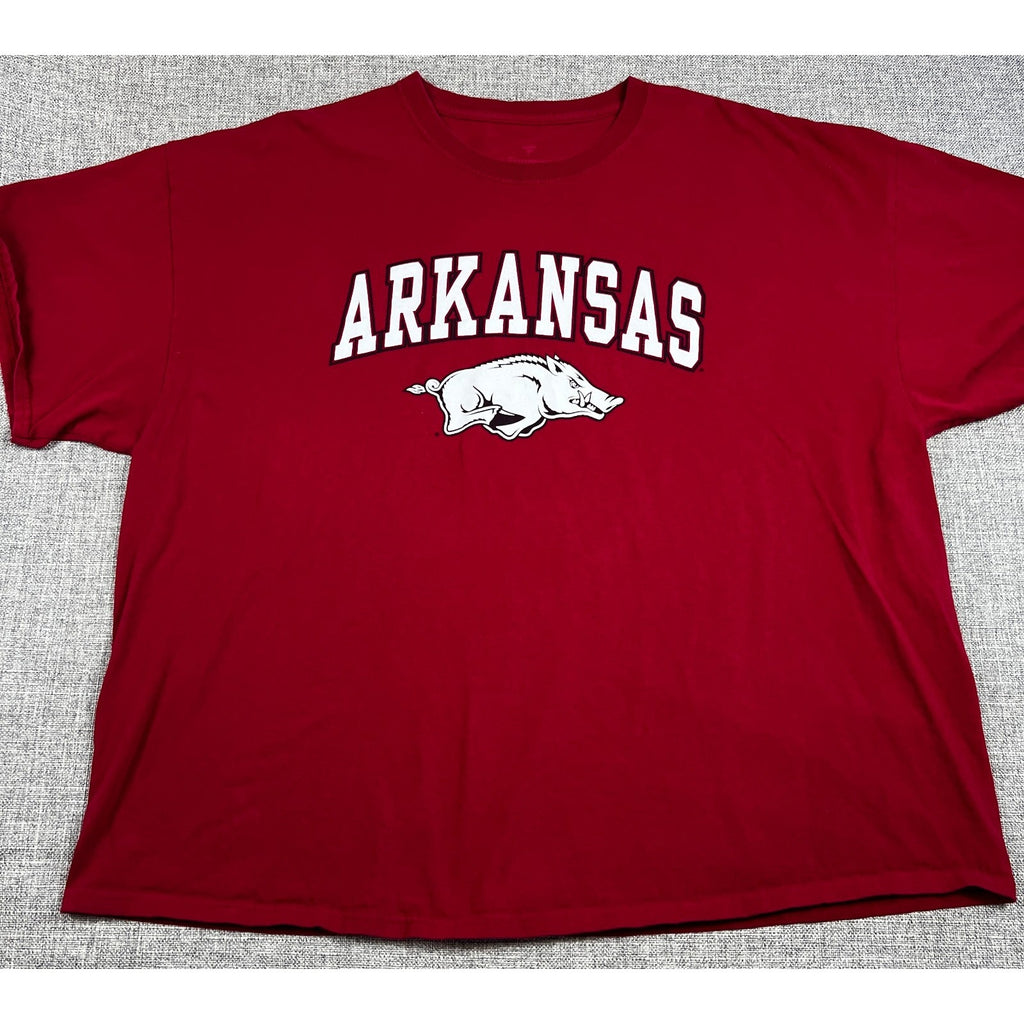 Arkansas Razorbacks T Shirt Men’s 2XL Red NCAA Hog Logo Fanatics