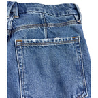Good American Jeans Womens 10/30 Wide Leg High Rise Medium Wash Blue Denim