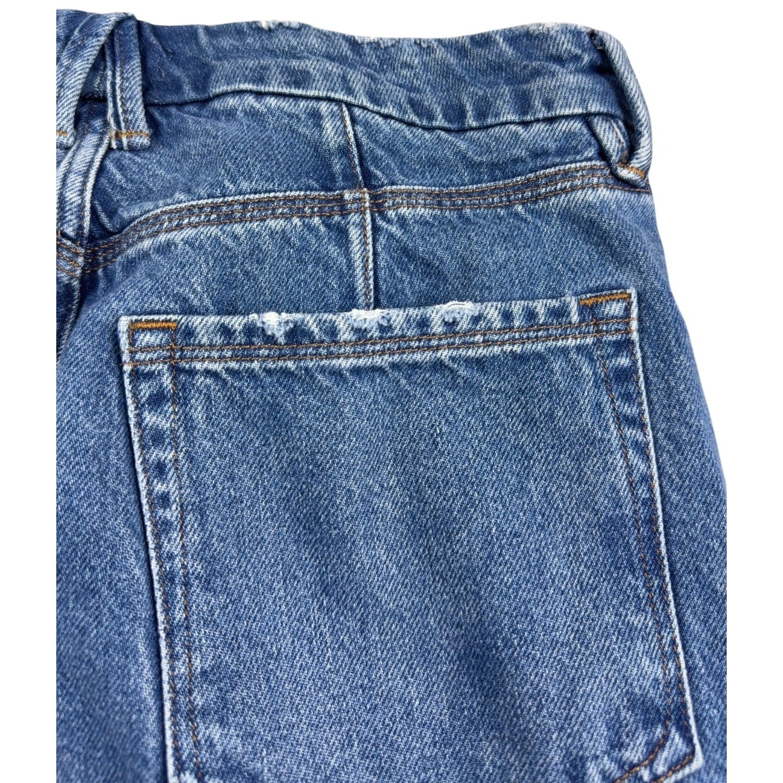 Good American Jeans Womens 10/30 Wide Leg High Rise Medium Wash Blue Denim