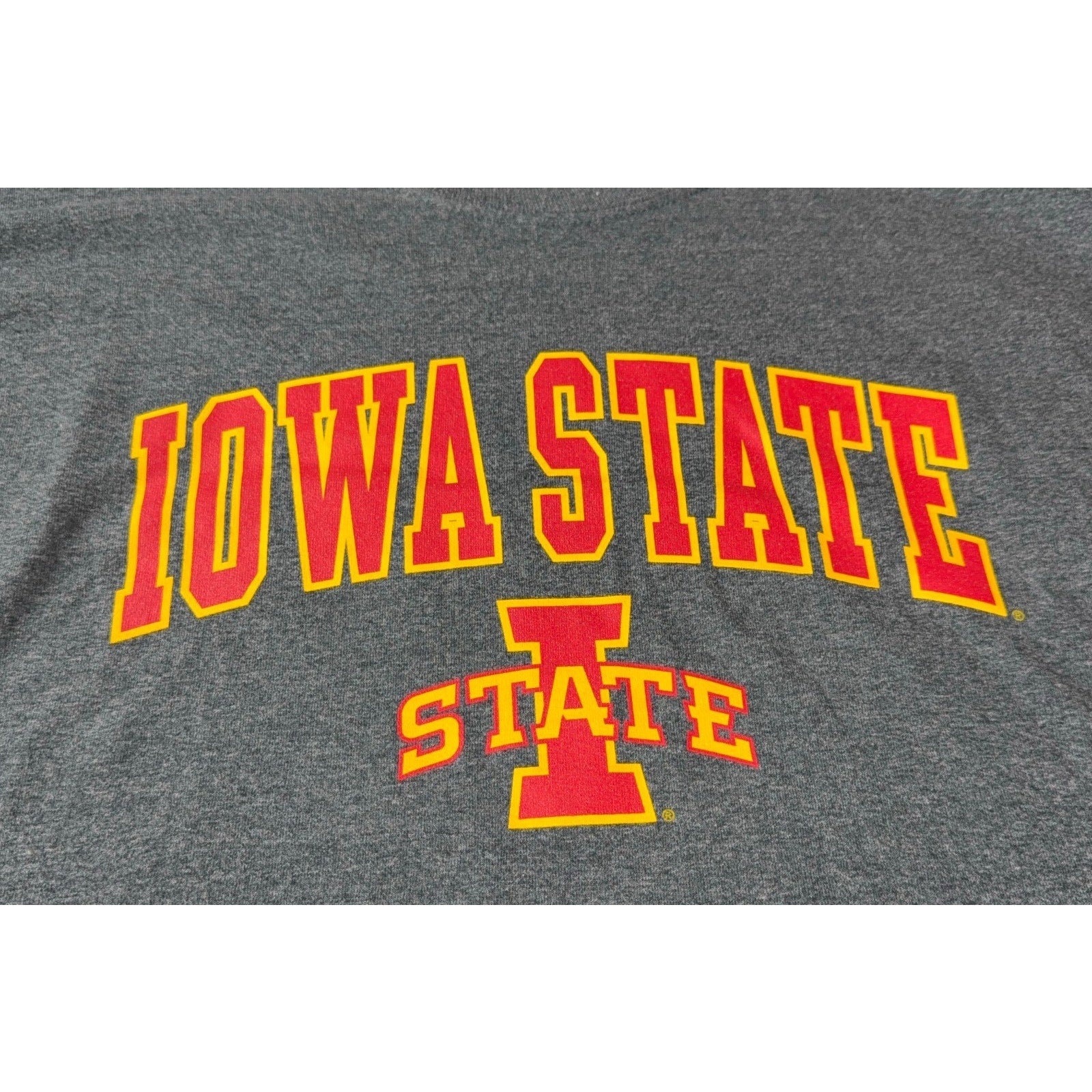 Iowa State Cyclones Long Sleeve T Shirt Mens Large Gray NCAA College Top of Worl