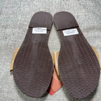 Havaianas You St Tropez Lush Shine Bow Sandals Women 7/8 Sand Grey NWT