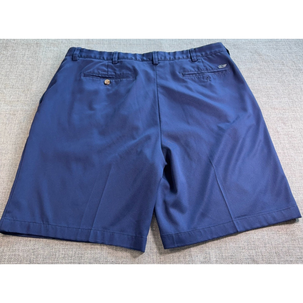 Lot 2 Vineyard Vines Links Shorts Mens 38 Navy Khaki Performance Golf