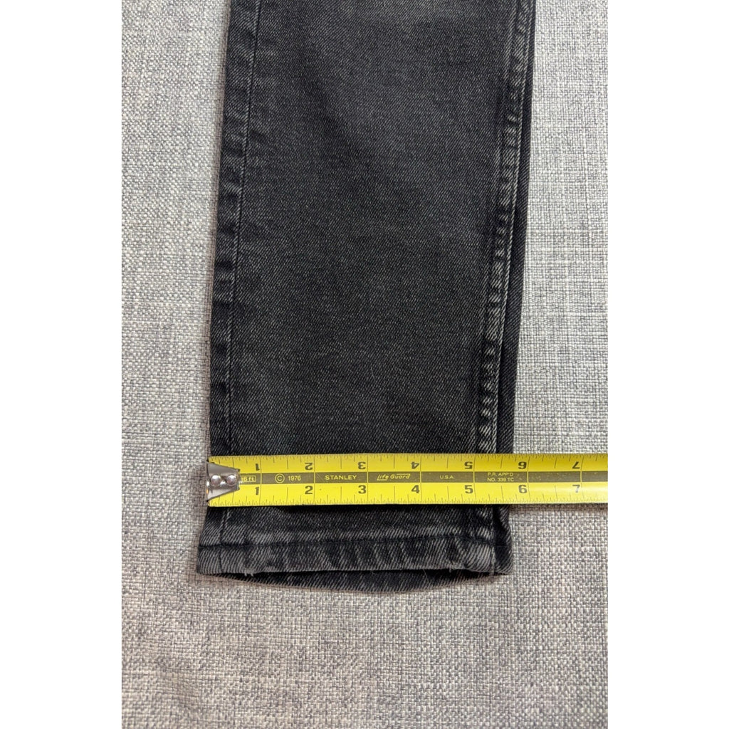 Zara Man Jeans Mens 32 Black Gray Acid Wash Slim Tapered Denim 28 Inseam