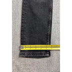 Zara Man Jeans Mens 32 Black Gray Acid Wash Slim Tapered Denim 28 Inseam