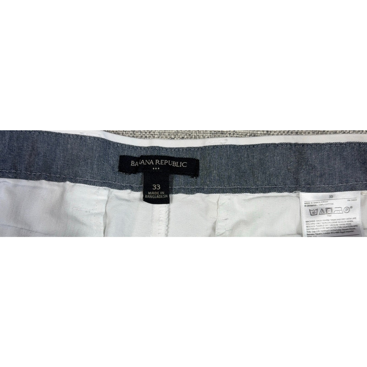 Banana Republic Shorts Lot 3 Men's Size 33 Aiden White Yellow Khaki Bundle