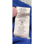 We The Free Free People Thermal Henley Top Small Blue Braided Trim Boho