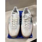 Adidas Sambae J Women’s Size 7 White Aqua Gum Sole Platform Shoes JQ1314 NWT