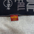 Hard Rock Cafe Love Serve All Scarf NWT Black Gray Red Peace Heart Fringe