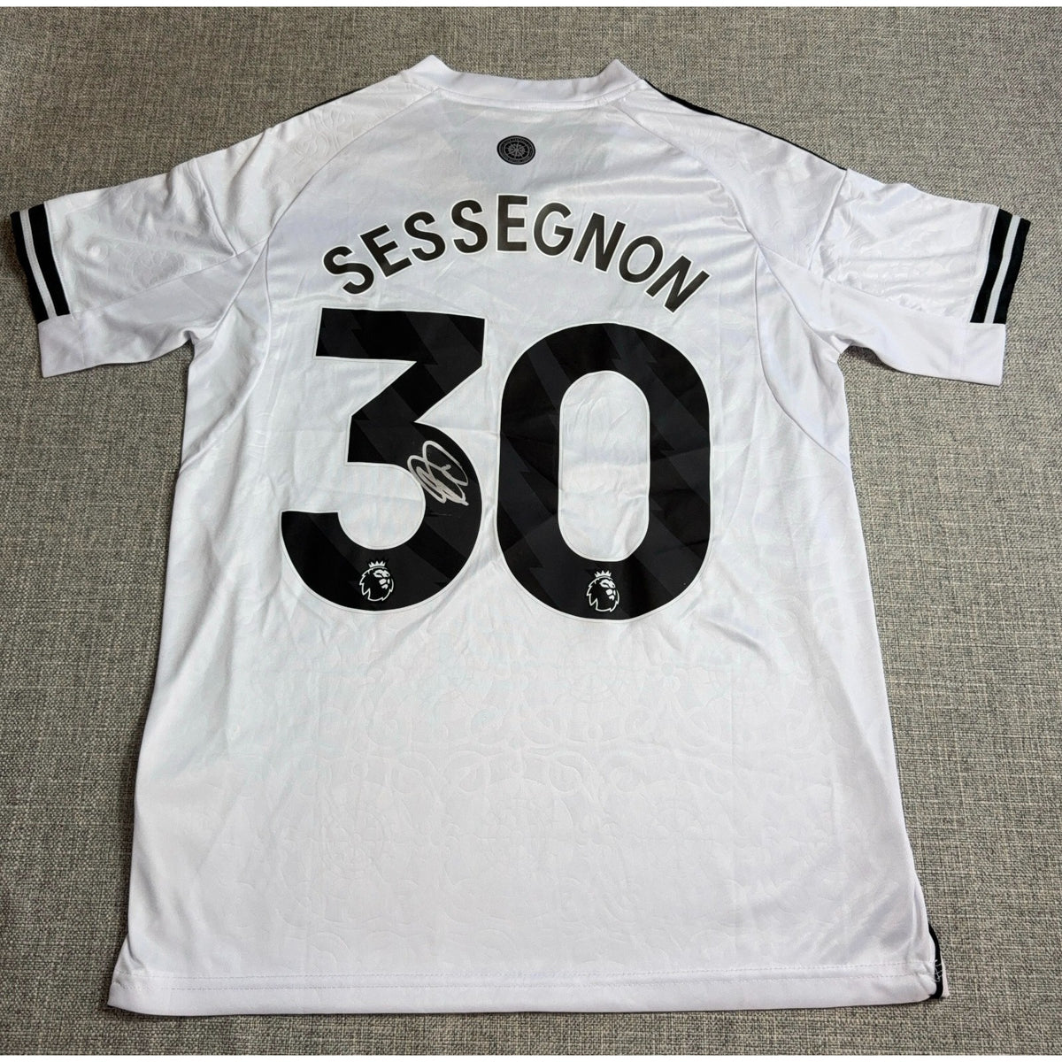 Ryan Sessegnon Signed Fulham 2025/26 Home Jersey #30 Adidas M COA