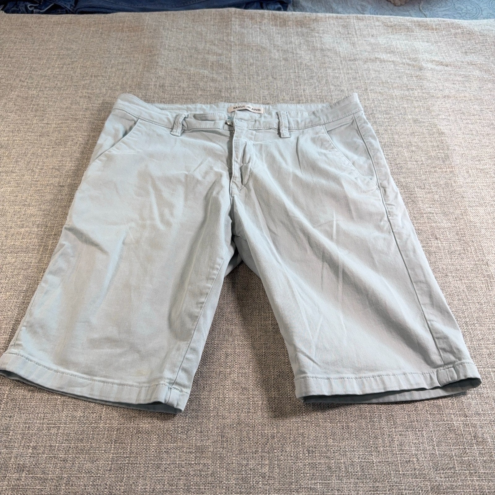 Mavi Jacob Men’s Shorts Lot 2 Pair Size 34 Blue Stretch Chino Cotton Casual