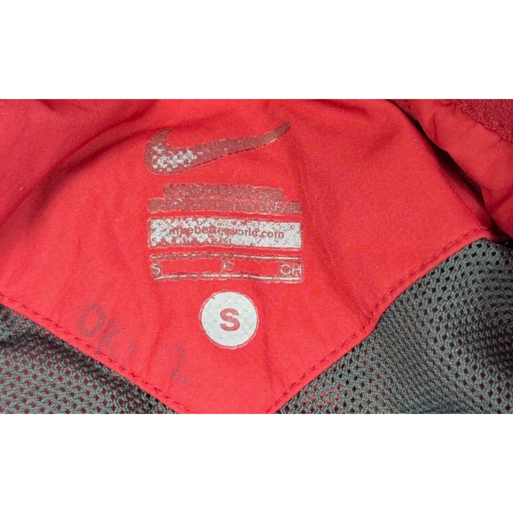 Nike Arkansas Razorbacks Jacket Mens Small Red Full Zip Running NCAA Hog
