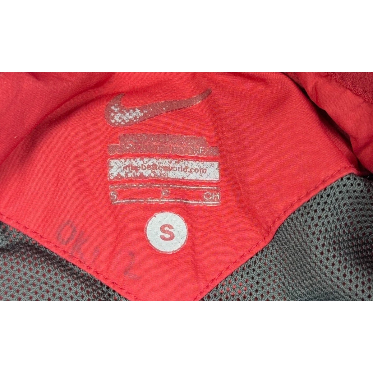 Nike Arkansas Razorbacks Jacket Mens Small Red Full Zip Running NCAA Hog