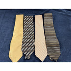 Lot of 4 Men’s Designer Neck Ties Bill Blass Silk Alexander Julian Apt 9