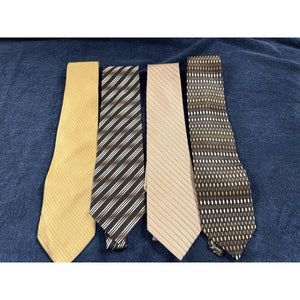 Lot of 4 Men’s Designer Neck Ties Bill Blass Silk Alexander Julian Apt 9
