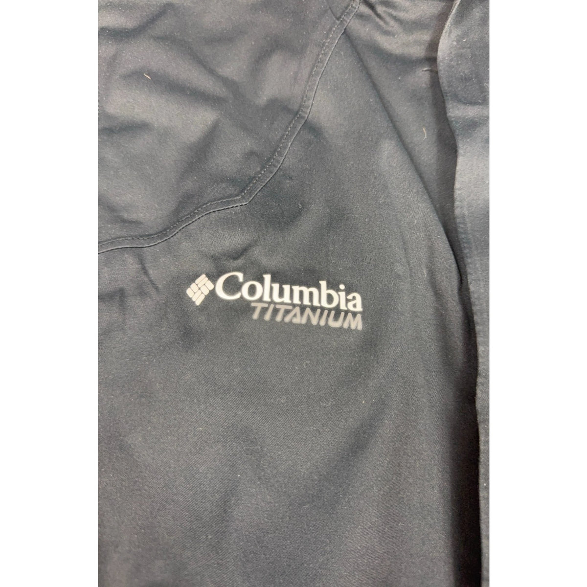 Columbia Titanium Omni-Tech Vest Men L Black Yellow Zip Waterproof Interchange