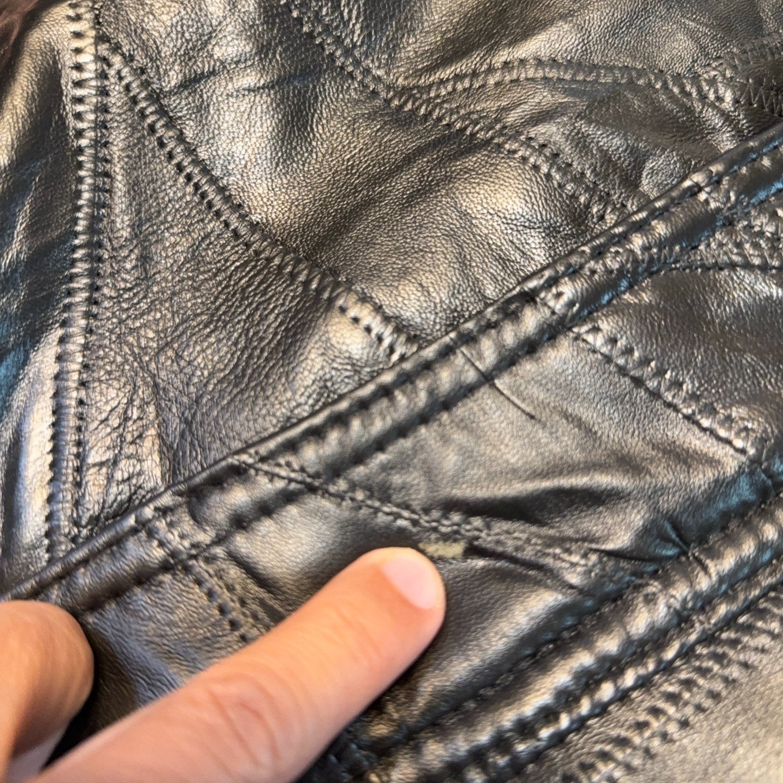 Hard Rock Biloxi Leather Jacket Small NWT Casino Patron Gift Patchwork Bomber